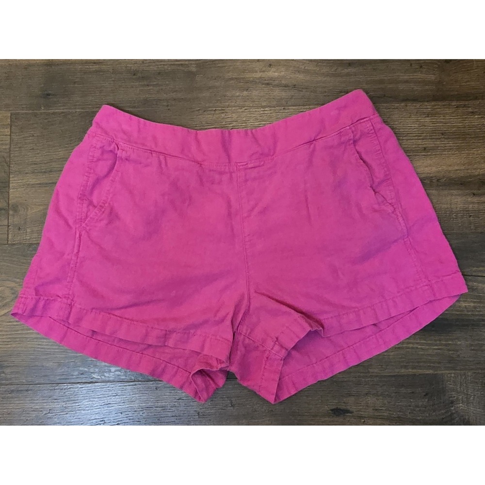 Gap Hot Pink Shorts Womens L Flat Front Elastic Back Casual‎ Y2K Summer